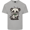 Voodoo Panda Bear With Weed Cannabis Mens Cotton T-Shirt Tee Top Sports Grey