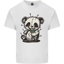 Voodoo Panda Bear With Weed Cannabis Mens Cotton T-Shirt Tee Top White