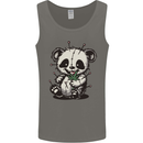 Voodoo Panda Bear With Weed Cannabis Mens Vest Tank Top Charcoal