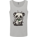 Voodoo Panda Bear With Weed Cannabis Mens Vest Tank Top Sports Grey