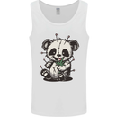 Voodoo Panda Bear With Weed Cannabis Mens Vest Tank Top White