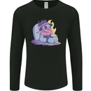 Voodoo Plague Doctor Halloween Graveyard Mens Long Sleeve T-Shirt Black