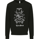 Voodoo Skull Gothic Goth Rock Music Biker Kids Sweatshirt Jumper Black