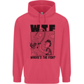 WTF Wheres the Fish Funny Fishing Fisherman Childrens Kids Hoodie Heliconia