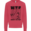 WTF Wheres the Fish Funny Fishing Fisherman Kids Sweatshirt Jumper Heliconia