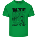WTF Wheres the Fish Funny Fishing Fisherman Kids T-Shirt Childrens Irish Green