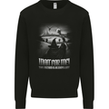 Wait For Me Wizard Always Late Mens Sweatshirt Jumper Black