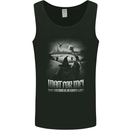 Wait For Me Wizard Always Late Mens Vest Tank Top Black