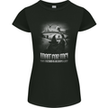Wait For Me Wizard Always Late Womens Petite Cut T-Shirt Black