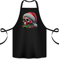 Wales Christmas Skull Xmas Welsh Flag Rugby Cotton Apron 100% Organic Black