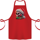 Wales Christmas Skull Xmas Welsh Flag Rugby Cotton Apron 100% Organic Red