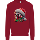 Wales Christmas Skull Xmas Welsh Flag Rugby Kids Sweatshirt Jumper Red