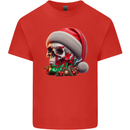 Wales Christmas Skull Xmas Welsh Flag Rugby Kids T-Shirt Childrens Red