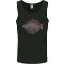 Walleye Fish Fishing Fisherman Mens Vest Tank Top Black