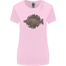 Walleye Fish Fishing Fisherman Womens Wider Cut T-Shirt Light Pink
