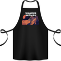 Wander Woman Funny Hiking Trekking Walking Cotton Apron 100% Organic Black