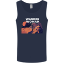 Wander Woman Funny Hiking Trekking Walking Mens Vest Tank Top Navy Blue
