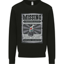 Wanted Remote Control Funny TV Lost Misplaced Kids Sweatshirt Jumper Black