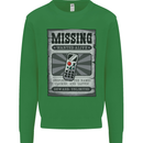 Wanted Remote Control Funny TV Lost Misplaced Kids Sweatshirt Jumper Irish Green