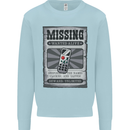 Wanted Remote Control Funny TV Lost Misplaced Kids Sweatshirt Jumper Light Blue