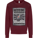 Wanted Remote Control Funny TV Lost Misplaced Kids Sweatshirt Jumper Maroon