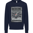 Wanted Remote Control Funny TV Lost Misplaced Kids Sweatshirt Jumper Navy Blue