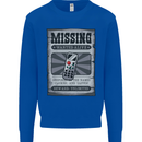 Wanted Remote Control Funny TV Lost Misplaced Kids Sweatshirt Jumper Royal Blue