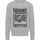 Wanted Remote Control Funny TV Lost Misplaced Kids Sweatshirt Jumper Sports Grey