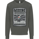 Wanted Remote Control Funny TV Lost Misplaced Kids Sweatshirt Jumper Storm Grey