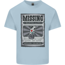 Wanted Remote Control Funny TV Lost Misplaced Kids T-Shirt Childrens Light Blue