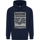 Wanted Remote Control Funny TV Lost Misplaced Mens 80% Cotton Hoodie Navy Blue