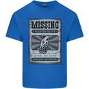 Wanted Remote Control Funny TV Lost Misplaced Mens Cotton T-Shirt Tee Top Royal Blue