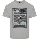 Wanted Remote Control Funny TV Lost Misplaced Mens Cotton T-Shirt Tee Top Sports Grey