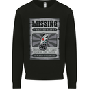 Wanted Remote Control Funny TV Lost Misplaced Mens Sweatshirt Jumper Black