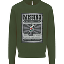 Wanted Remote Control Funny TV Lost Misplaced Mens Sweatshirt Jumper Forest Green