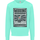 Wanted Remote Control Funny TV Lost Misplaced Mens Sweatshirt Jumper Peppermint