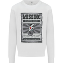 Wanted Remote Control Funny TV Lost Misplaced Mens Sweatshirt Jumper White