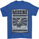 Wanted Remote Control Funny TV Lost Misplaced Mens T-Shirt 100% Cotton Royal Blue