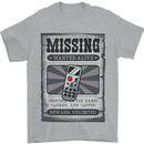 Wanted Remote Control Funny TV Lost Misplaced Mens T-Shirt 100% Cotton Sports Grey