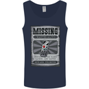 Wanted Remote Control Funny TV Lost Misplaced Mens Vest Tank Top Navy Blue