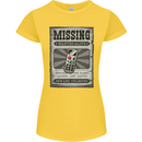 Wanted Remote Control Funny TV Lost Misplaced Womens Petite Cut T-Shirt Yellow