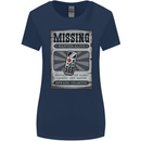 Wanted Remote Control Funny TV Lost Misplaced Womens Wider Cut T-Shirt Navy Blue
