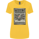 Wanted Remote Control Funny TV Lost Misplaced Womens Wider Cut T-Shirt Yellow