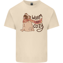 Warm Cozy Funny French Bulldog Dog Mens Cotton T-Shirt Tee Top Natural