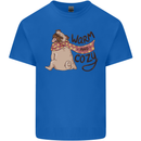 Warm Cozy Funny French Bulldog Dog Mens Cotton T-Shirt Tee Top Royal Blue