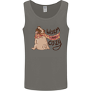 Warm Cozy Funny French Bulldog Dog Mens Vest Tank Top Charcoal