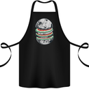 Watermelon Moon Space Planets Cotton Apron 100% Organic Black