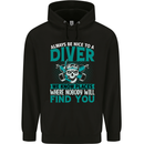 We Know Places Funny Diver Scuba Diving Childrens Kids Hoodie Black