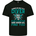 We Know Places Funny Diver Scuba Diving Kids T-Shirt Childrens Black