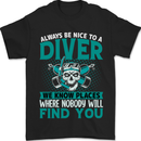 We Know Places Funny Diver Scuba Diving Mens T-Shirt 100% Cotton Black